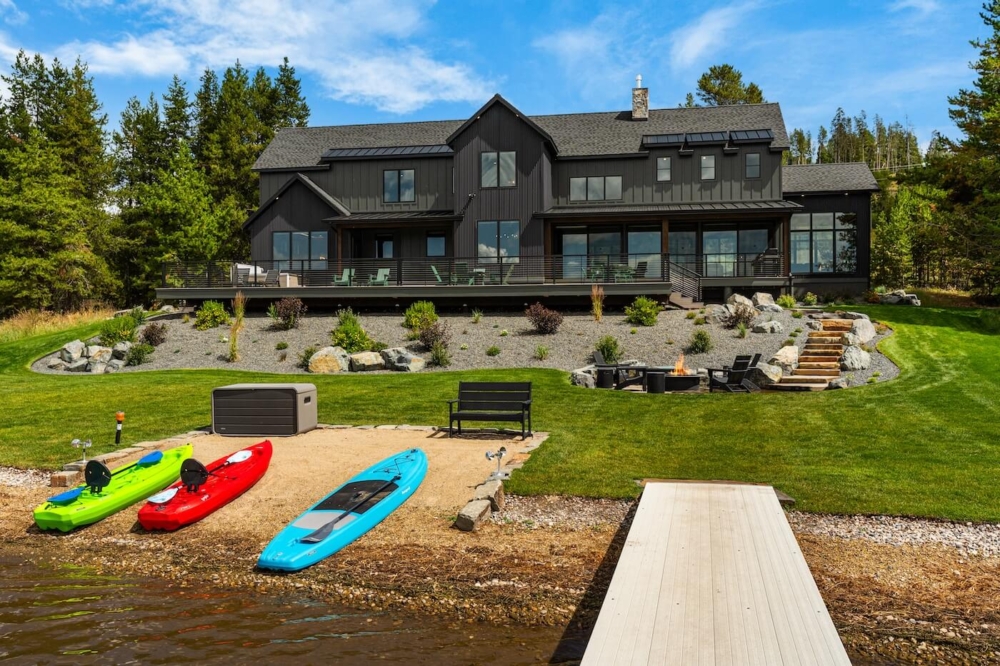 Real Estate Property with Kayaks