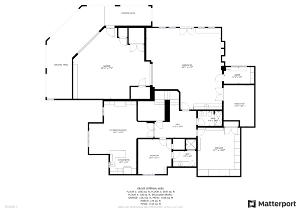 Schematic floor plan